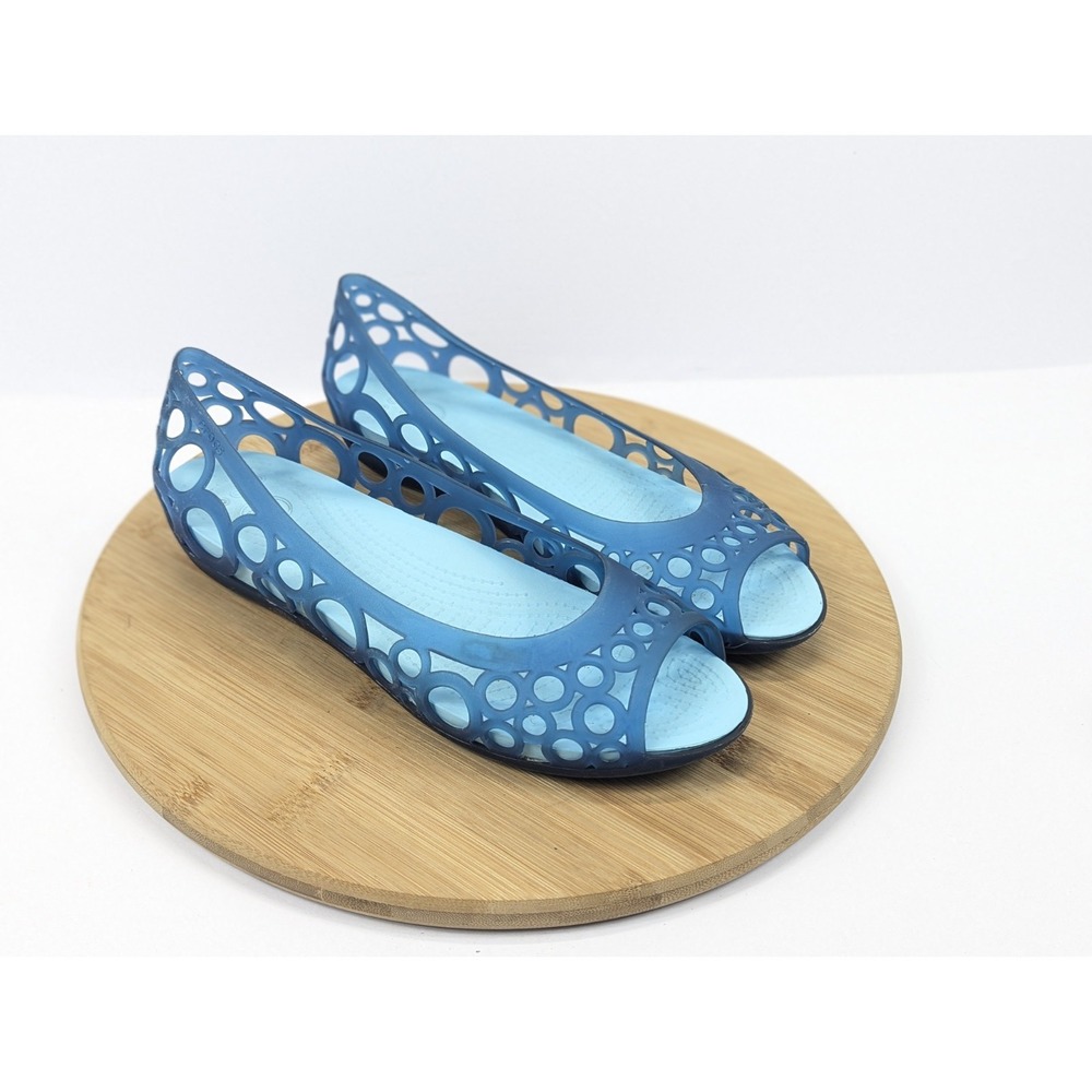 Jelly Shoe Slip On Cut Out Womens 10
